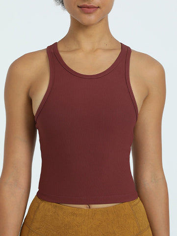 Reform Padded Tank Top- Brown - Banana Fighter
