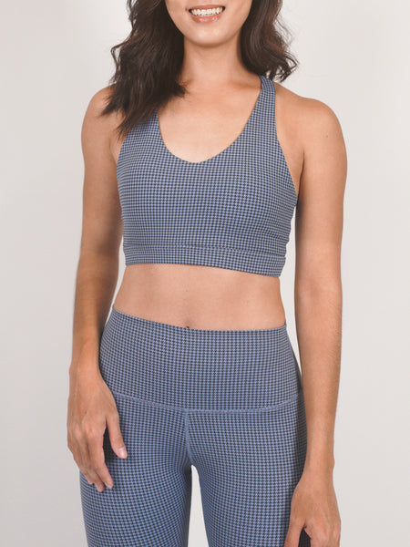 Olivia Set - Blue Houndstooth - Banana Fighter