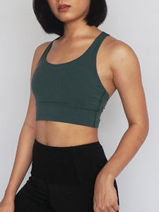 Dash Sports Bra- DARK GREEN - Banana Fighter