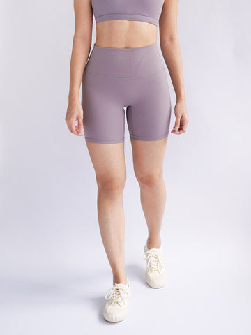 Cadence 6" Biker Shorts- Lilac - Banana Fighter