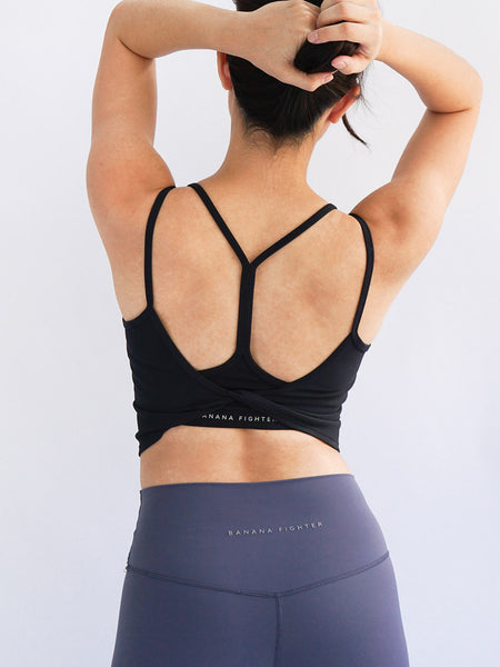 Freya Knot Top- Black - Banana Fighter