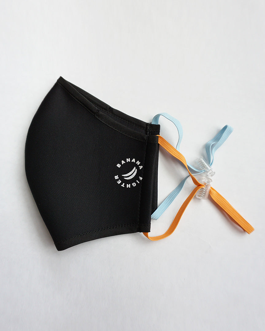 Antibacterial Reusable Face Mask- ORANGE BLUE - Banana Fighter