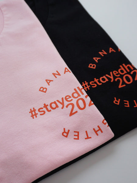 #StayedHome2020 Cropped Tee- BLACK - Banana Fighter