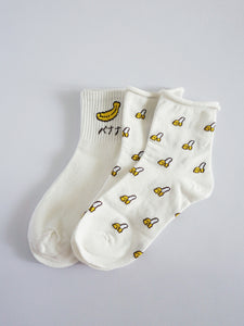 Banana High Ankle Socks Set - Banana Fighter