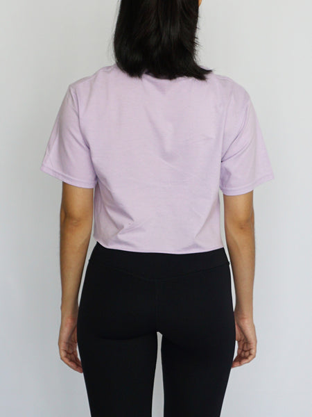 #StayedHome2020 Cropped Tee- LILAC - Banana Fighter