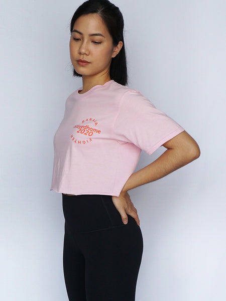 #StayedHome2020 Cropped Tee- PINK - Banana Fighter