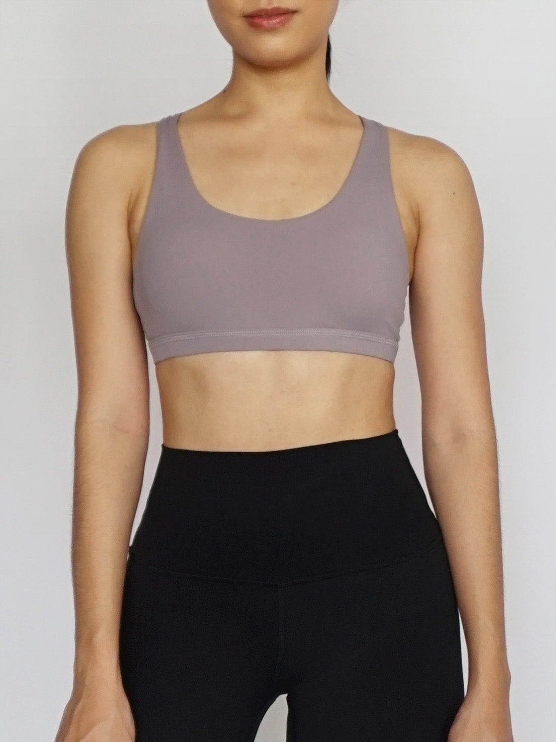 Medium Support Strappy Houndstooth Sports Bra for Women